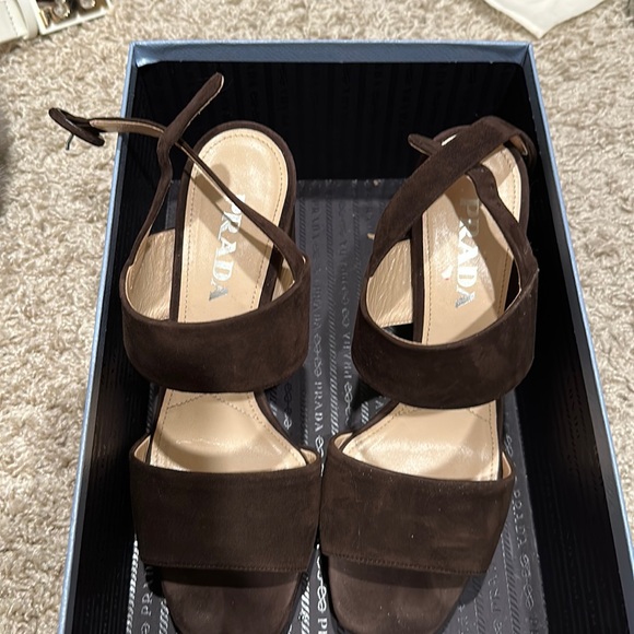 Prada sandals suede size 39 - Picture 2 of 5